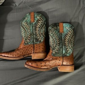 Ariat ostrich skin boots
